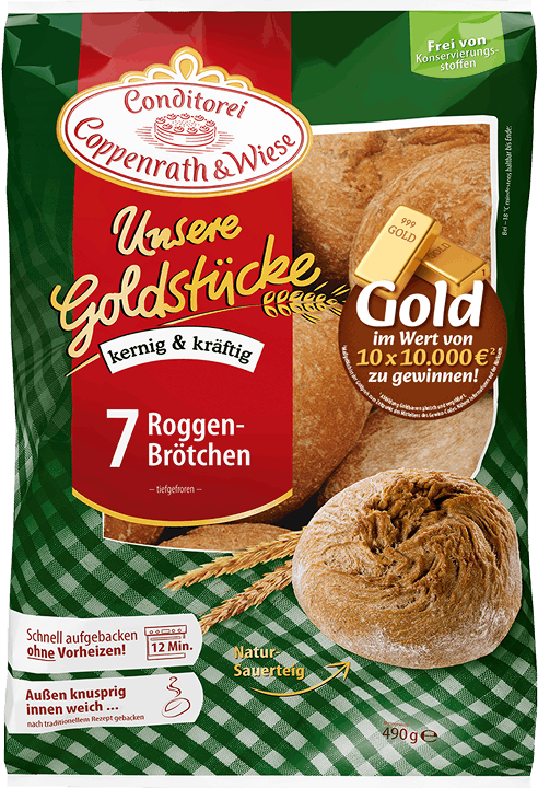 Unsere Goldstücke 7 Roggen-Brötchen